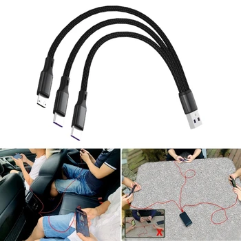 3 en 1 USB Cable Divisor USB a Micro USB de Tipo C Multiuso de Carga Cable de Extensión USB Cable de Carga Para los Teléfonos Celulares Tablets