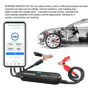 Bluetooth Batería de Coche de la Herramienta de Prueba Automática de la Batería de Pruebas para SUV Coche RV