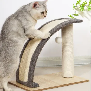 Gato de la Torre de Sisal Scratchers de Uña de gato de Molienda resistente a los Arañazos de Gato de Escalada Marco de Mascotas Muebles Sofá Protector de Suministros para Mascotas