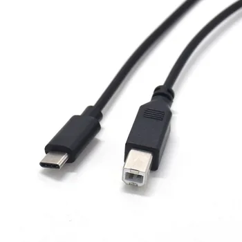 USB-C USB 3.1 Tipo C Macho Conector USB 2.0 Tipo B Macho Cable de Datos para Teléfono Celular de la Impresora Disco Duro
