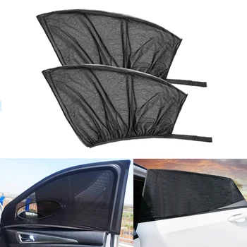 La Ventana de coche Parasol parasol Sombra Sox de Malla de Aislamiento de Tela Escudo Protector UV de la Cortina de 2pcs