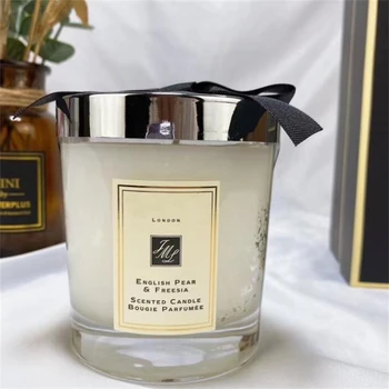 Nueva Fecha de Alta calidad perfume inglés de pera de la vela de las mujeres de los hombres de larga duración de madera floral gusto natural por las mujeres de los hombres de la fragancia