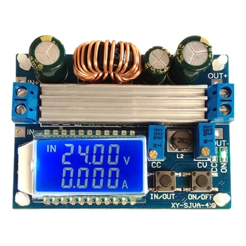Convertidor Boost Paso Arriba Y Abajo del Regulador de Voltaje Digital Experimental LCD Ajustable Buck Módulo de fuente de Alimentación de Piezas Práctica