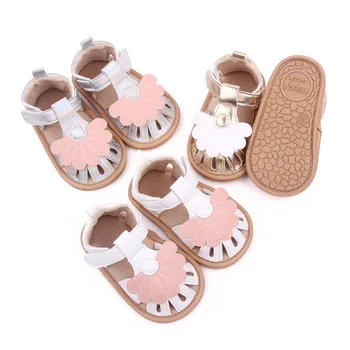 Bebé Recién Nacido De Verano De Las Niñas Zapatos Lindos Zapatos Recién Nacidos Casual Sandalias De Suela Suave