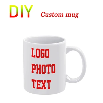 Personalizado taza de Texto del Patrón de la Foto Logotipo Impreso en 3D Regalo Exclusivo de Agua copa de encargo de la Taza de Café con Leche de la Taza de la Taza de Té
