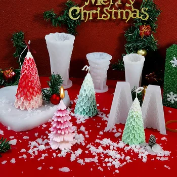 Navidad, Sombrero de Navidad, muñeco de nieve, un molde de silicona DIY hombre de pan de jengibre de Navidad árbol de vela perfumada de yeso accesorios abrasivos