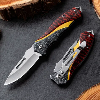 Clásico exclusivo al aire libre multi-funcional cuchillo de acero inoxidable mini portátil de alta dureza hogar plegable cuchillo de frutas