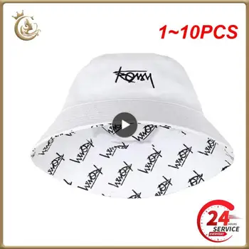 1~10PCS Cabeza Grande L Tamaño de Pescador Sombrero Reversible Hawaii coreano Sun Proteger a los Sombreros de Verano Casual Desgaste de la Calle de Hiphop Cubo Tapa para