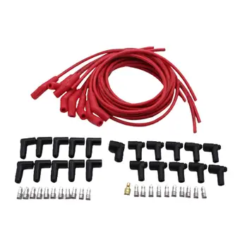 El Cable de la bujía Set de Piezas de Recambio Accesorios de Coches Reemplaza Premium de Alto Rendimiento de color Rojo con la 45/135 de la bujía de Arranque para Mopar