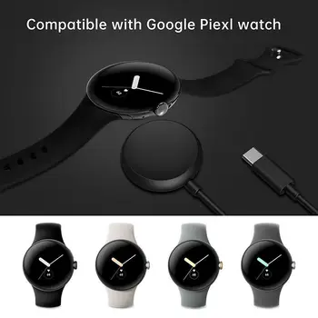 Adecuado para Google Pixel Reloj de Soporte de Carga Inalámbrica Portátil con el Cable de Carga de TIPO C, Puerto de Carga de Reloj Inteligente Cable Adaptador