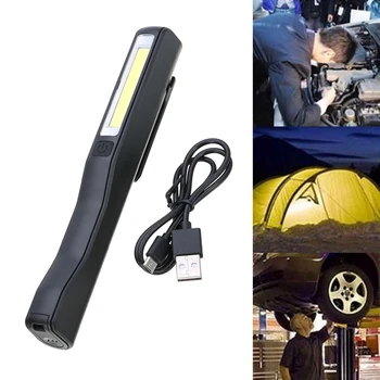 Batería recargable de LED COB Portátil de Camping de la Inspección de Trabajo Lámpara de Luz de la Antorcha de la Mano Magnética Para el Hogar Taller de Automóviles de Camping