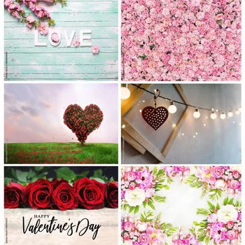 Vinilo Personalizado del Día de san Valentín Fondos fotográficos de la Proposición de Corazón de Amor la Rosa de la Pared de la Foto de Fondo del Estudio 21126 QRJJ-02