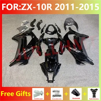 El Carenado de la motocicleta Kit para la Ninja ZX-10R ZX10R zx 10r 2011 2012 2013 2014 2015 11 12 13 14 15 el carenado de la tapa del depósito conjunto negro
