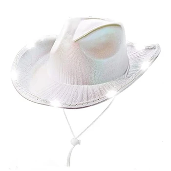 El verano de Luz LED Sombrero de Vaquera para la Novia Cosplay de la Fiesta de la Boda de Tomar la Foto del Sombrero