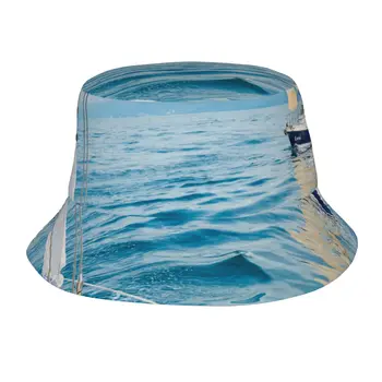 Yate Bajo Amarillo Velas Sombrero de Cubo para las Mujeres de los Hombres Pescador de Verano al aire libre de Viaje de Senderismo Tapas