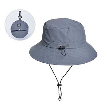 1PC Impermeable Pescador Sombrero de Mujer de Verano de Sol Anti-UV Protección del Camping Senderismo Montañismo Tapas de los Hombres del Cubo Sombrero al aire libre