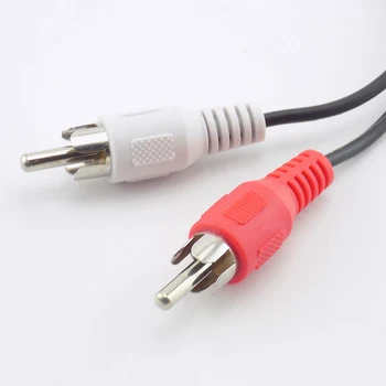 Cable de Audio de 3.5 mm Hembra a 2 RCA Macho Splitter Converter Adaptador Aux Cable de Extensión Cable Para el ordenador Portátil de MP3/MP4 Línea de Conversión de