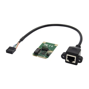 Mini PCI-E Gigabit Ethernet de la Tarjeta PCI-Express de la Tarjeta de red 10/100/1000Mbps Velocidad de Transmisión de PCI-E Tarjeta de Adaptador de