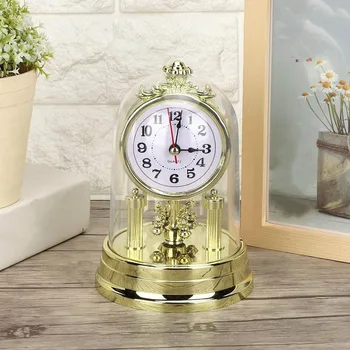Simple de Estilo Europeo Silencio Reloj Antiguo Retro Cronómetro Reloj de Mesa Para la Sala de estar en el Escritorio de Oficina Decoración de Regalos para Niños