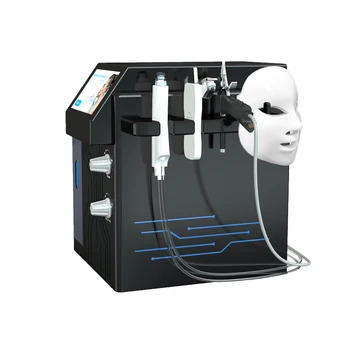 4 en 1 limpieza facial profunda hydra oxygene LED máscara hydradermabrasion de la máquina con el CE
