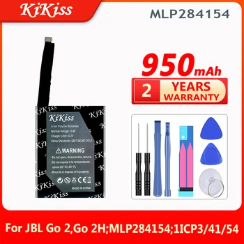 KiKiss 950mAh MLP284154 Reemplazo de la Batería para JBL Ir 2,Vaya 2H, 2h g o2 Ir 2-2h G02 1ICP3/41/54 Spealer Mp3