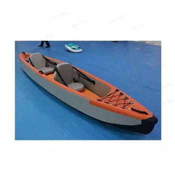 Caliente Kayak 2 Personas y Bote de Remos de Personalización Dropstitch 2 Persona de Pvc con Pedalslan Naranja para el Buceador