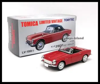 Tomica Limited Vintage NEO LV-199b S600 ( Rojo ) 1/64 TOMYTEC TOMY DieCast Modelo de Coche de la Colección de Edición Limitada de la Afición Juguetes