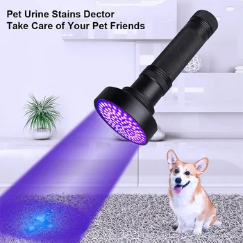 UV Negro Linterna de Luz Super Brillante 51/100LED Ultravioleta de la Antorcha Impermeable Para Mascotas Manchas de Orina Médica en Efectivo Detector de Producto
