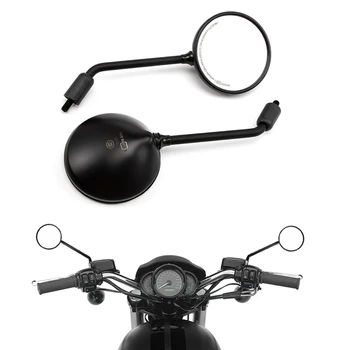 Espejo redondo de Accesorios de la Motocicleta 8mm10mm Tornillo de la Moto de Atrás del Espejo de la Vista de Bicicletas Eléctricas Espejos retrovisores Ciclomotor Lado del Espejo