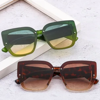 Nuevo Marco Grande de la Plaza de las Gafas de sol de las Mujeres de la Marca del Diseñador de Moda de Gafas de Sol de los Hombres al aire libre de Conducción Gafas UV400 Oculos De Sol