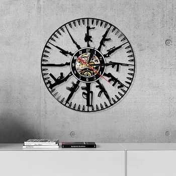 12 Vintage Reloj de Registro de Armas en Forma de Reloj de Pared de Arte de la Decoración de la Casa de Habitación Bar Regalos Creativos