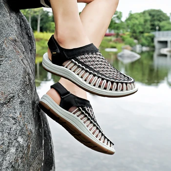 Los Hombres Zapatos De Las Sandalias De Verano 2023 Transpirable Mocasines Unisex Zapatos Casuales De Moda Cómoda Y Sandalias De Playa