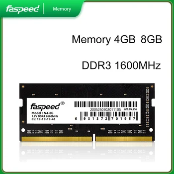 FASPEED Memoria de 8 gb y 16 gb de RAM DDR4 16 GB de Alta Velocidad de 2666MHz Portátil de Memoria DDR4 Sodimm 4 GB de Doble Canal de RAM para Notebook AMD Intel
