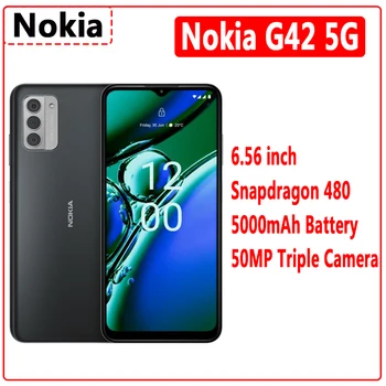 Nokia G42 5G 4GB 128GB 5G Smartphone Snapdragon 480 6.56 Pulgadas 50MP Triple Cámara 90Hz Actualización de 5000mAh de la Batería