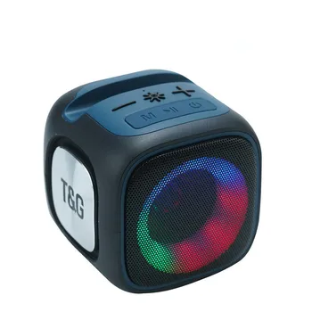 Nueva TG359 Inalámbrico Bluetooth Altavoz RGB de la Luz de Audio de la Tarjeta de Recepción de TWS Junto Pequeño Cañón de Acero de Altavoz