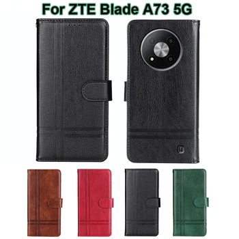 Original Flip Case Para ZTE Blade A73 5G Cubierta de la Cartera Capa Magnética Libro Funda Para Coque ZTE Blade A73 5G de Teléfono de los Casos Ise
