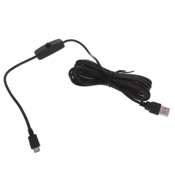 Cable de alimentación Micro USB Adaptador de Alimentación USB Cable de forRaspberryPi sin esfuerzo