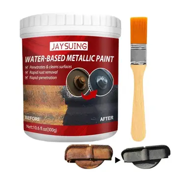 Pintura de agua Rust Converter Pintura Con Pincel 300g Protección antioxidante de Coche Capa de Imprimación anticorrosiva Obras En Rusty