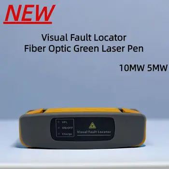 10 MW 5 mw de Nueva VFL Localizador Visual de Fallos de Fibra Óptica Láser Verde Pluma FTTH Fibra Optica Recargable Cable de Prueba Rojo Lápiz de Luz FreeShip