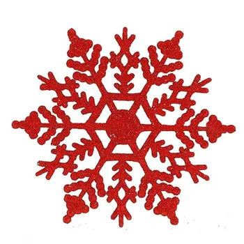 Transparente AcrylicSnowflake Copos - Copo de nieve de la Cadena de la Ventana de la Tienda de Decoraciones Adornos de Navidad Colgante de Fiesta y de Vacaciones de BRICOLAJE