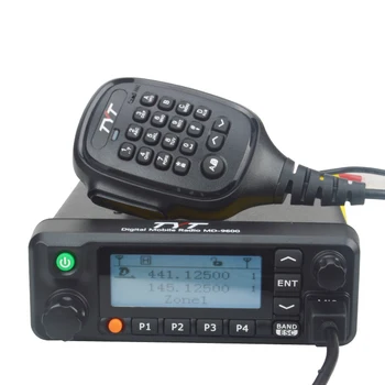 TYT MD-9600 DMR Móvil de radio de Radio de 50KM de Banda Dual 136-174 & 400-480MHz de Doble Ranura de Tiempo con Cifrado de Móvil de la Función de Walkie Tal