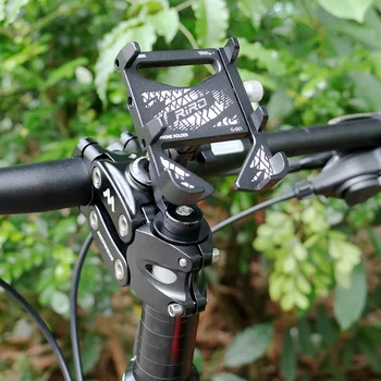 RIRO Ciclismo Teléfono Móvil del Soporte de la Bicicleta del Manillar Madre Cubierta de 360° Ajustable de Bicicleta de Carretera de la Aleación de Aluminio de la Navegación en el Teléfono Titular