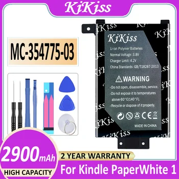 KiKiss Potente Batería MC-354775-03 58-000008 2900mAh para amazon kindle PaperWhite S2011-003-S 58-000008 MC-354775-03 DP75SD1