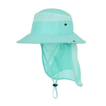 Los niños de Verano UV Protección del Cuello Sombreros de Sol al aire libre Respirable Sombrero de Cubo de Niñas y Niños, Transpirable, de Secado Rápido Pescador Cap