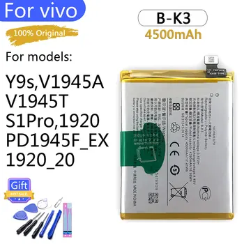100% Original de la Batería B-K3 Para VIVO Y9s V1945A V1945T S1 Pro 1920 4500mAh de Recambio de Alta calidad Batterie
