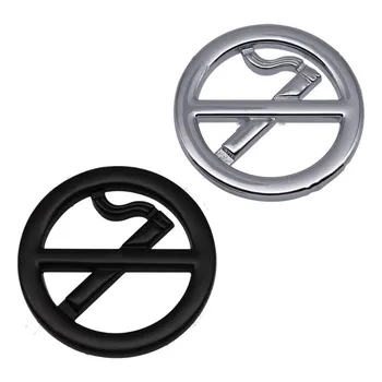 Universal de Metales 3D Letrero de No Fumar Logotipo del Coche de la Oficina de Guardabarros Lateral de la Ventana de Advertencia de Seguridad Emblema de la Insignia calcomanías Calcomanías