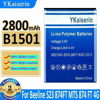 YKaiserin Batería B1501 2800mAh Para la MTC, 874FT MTS 874 PIES 4G LTE Wi-Fi Poytepa Router WIFI Hotspot Módem Bateria + Seguimiento