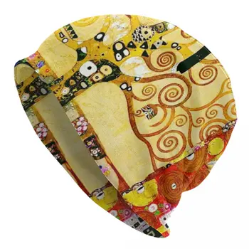 Gustav Klimt, El Árbol De La Vida Skullies Gorras Gorras Unisex De Invierno, Sombrero Tejido De Punto De Estilo Art Nouveau Simbolismo Gorro Gorros Gorro De Esquí Al Aire Libre