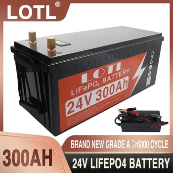 24V 300Ah LiFePO4 Batería BMS de Litio Fosfato de Hierro de las Células de 6000 Ciclos Para la Sustitución de la Mayoría de la Energía de Respaldo de Energía en el Hogar de Almacenamiento