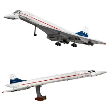 NUEVA 10318 Airbus Concorde Edificio Kit Mundo el primer Avión supersónico de pasajeros de la Aviación de la Lanzadera de Espacio de Bloques de Ladrillo Juguete Educativo con el Niño